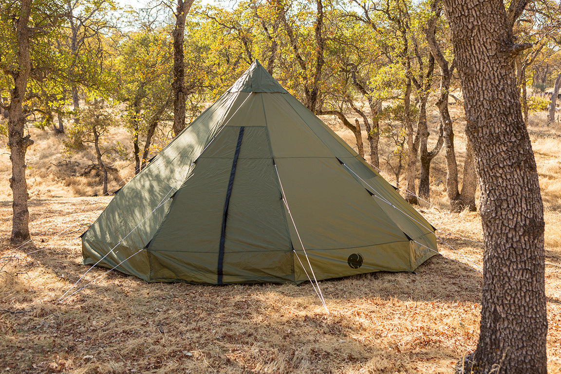 PREORDER: OmniCore Designs 18x18 ft. Deluxe 12-Person TeePee Camping Tent w/Adjustable Vented Roof (NEW)