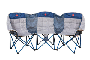 BACKORDERED - OmniCore Designs MoonPhase: Triple-Quad Padded Mesh Camp Chair
