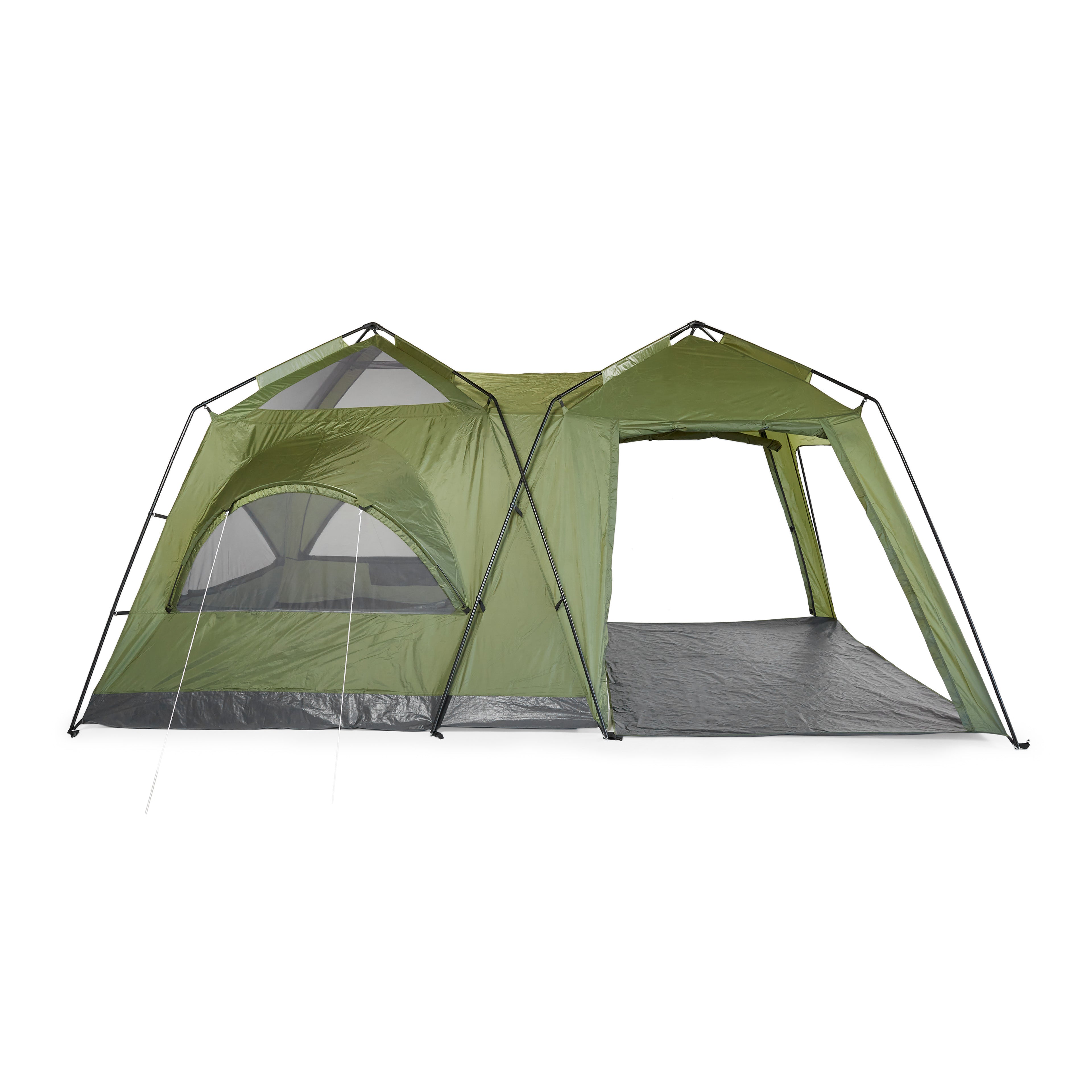 OMNICORE DESIGNS Cabin6Plus Six Person Cabin Tent with Canopy - 10' x 7' Tent / 10' x 7' Canopy Shelter