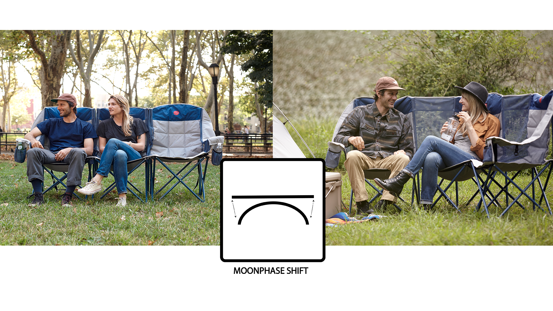 OmniCore Designs MoonPhase: Triple-Quad Padded Mesh Camp Chair